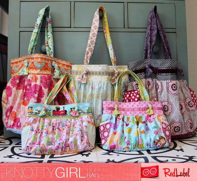 RedLabel Patterns KnottyGirl Boho Bag .PDF Giveaway!